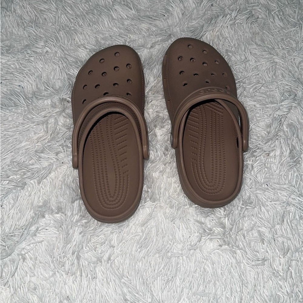 Brown CROCS